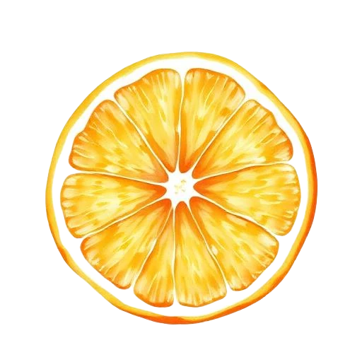 Orange gefriergetrocknet